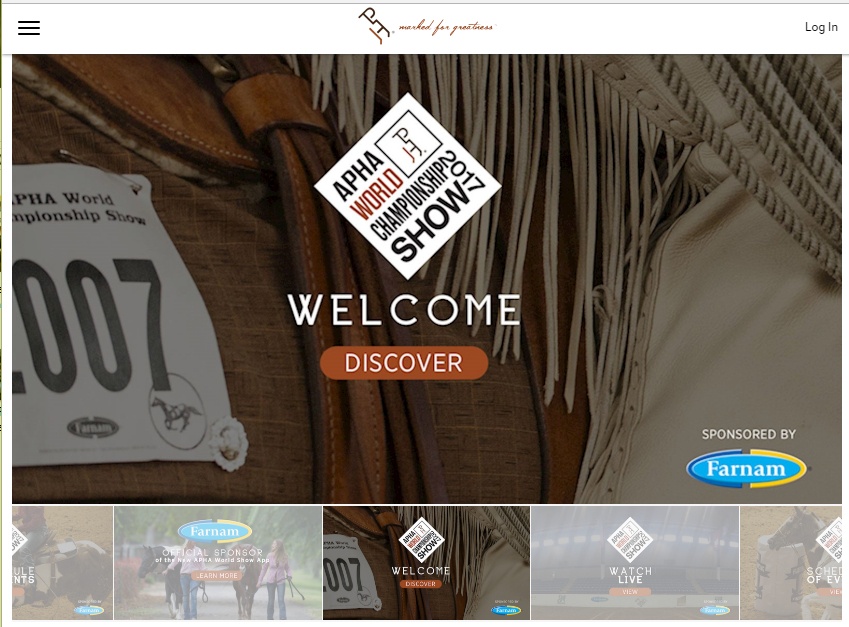APHA World Championship First Horse Show to Launch Mobile Progressive Web App with the IHUBApp.
